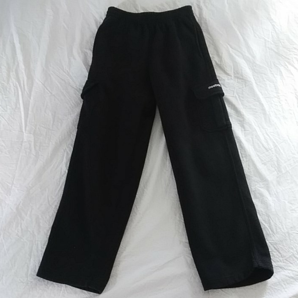 Reebok black relaxed fit sweatpants